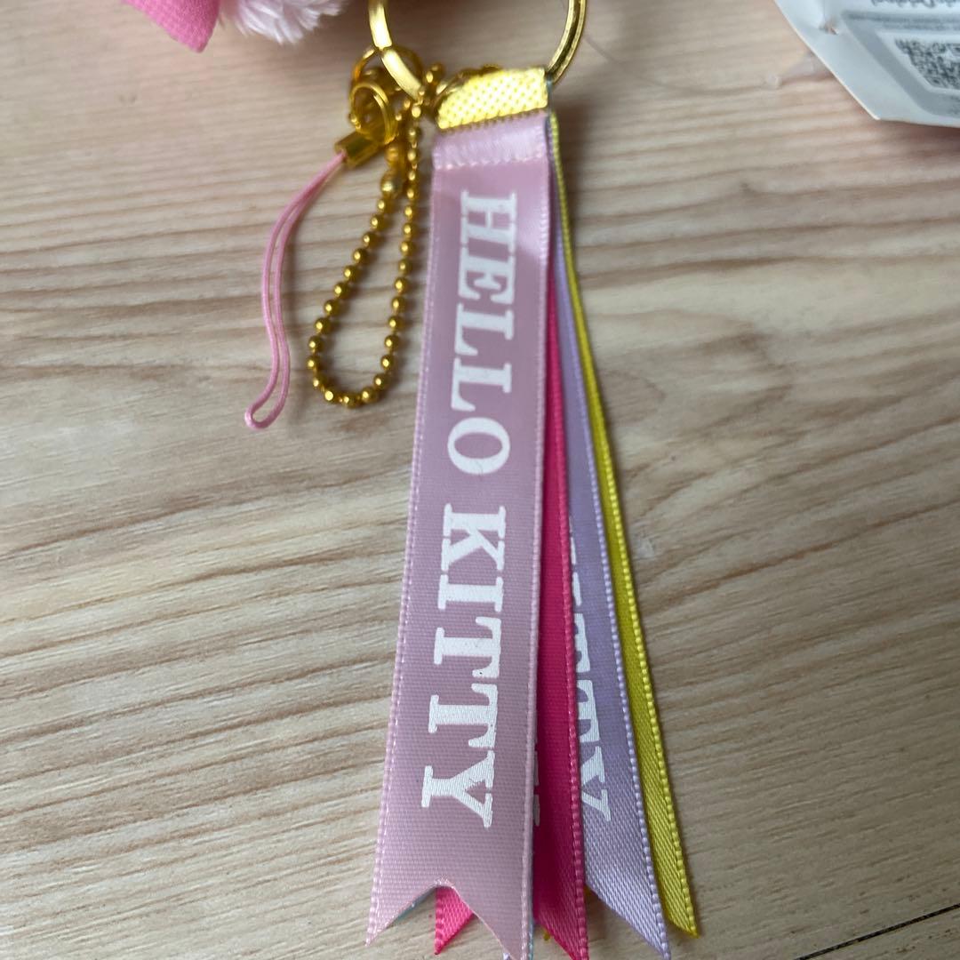 サンリオハローキティ マスコットキーホルダーストラップ春ピンク激レア平成レトロ