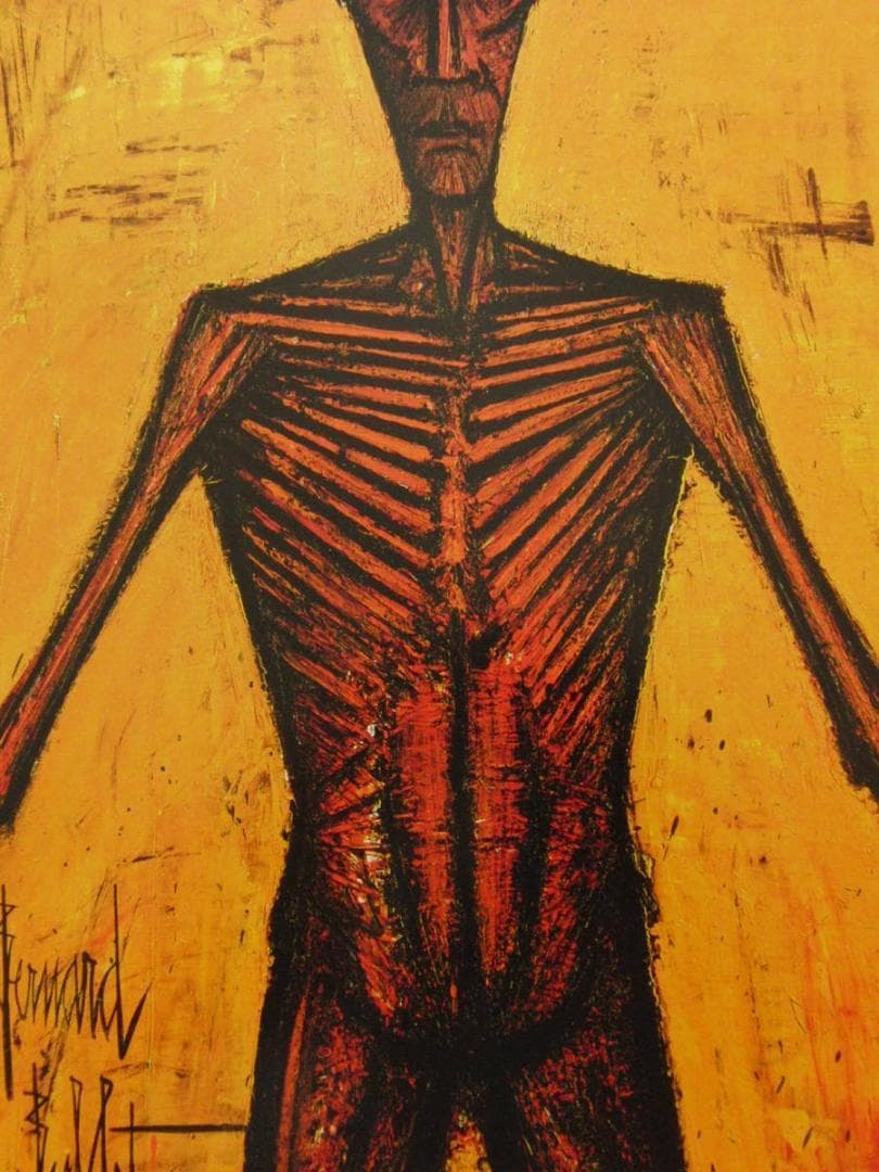 ベルナール・ビュッフェ【Ecorche de face】希少な額装用画集より