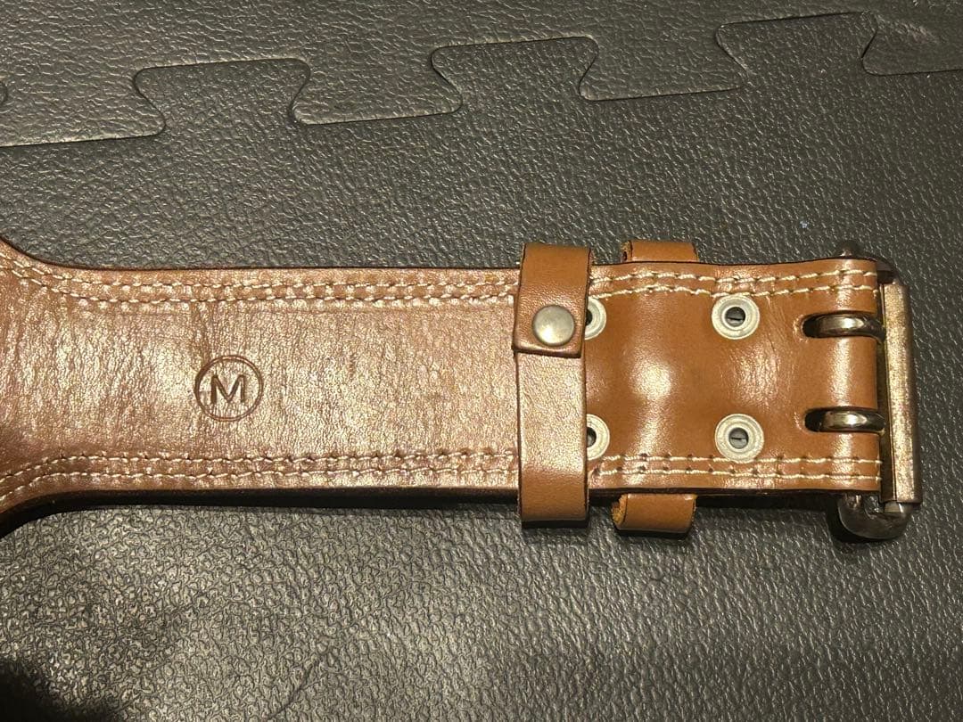 ゴールドジム　プロレザーベルト　Mサイズ