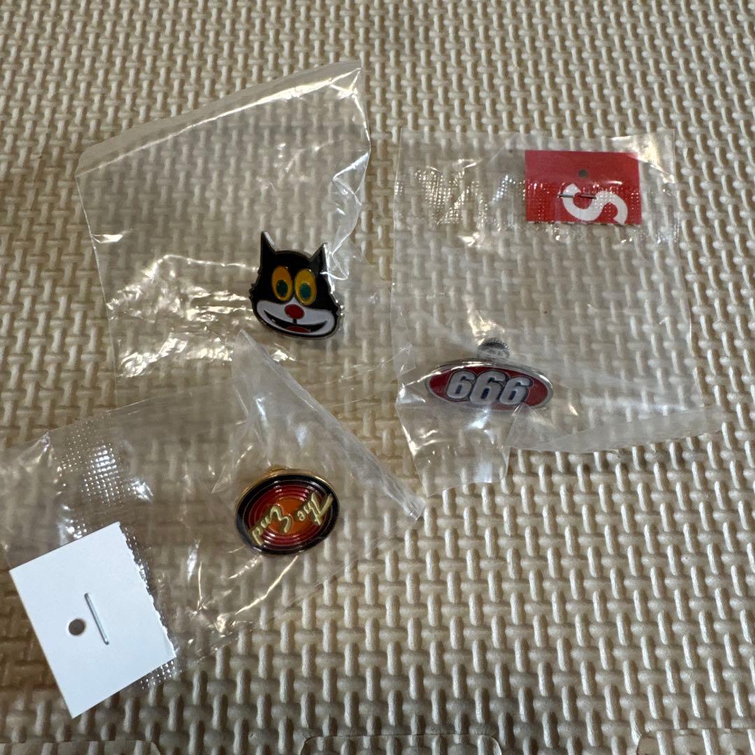 supreme pins 3個 set mad cat tom&jerry th