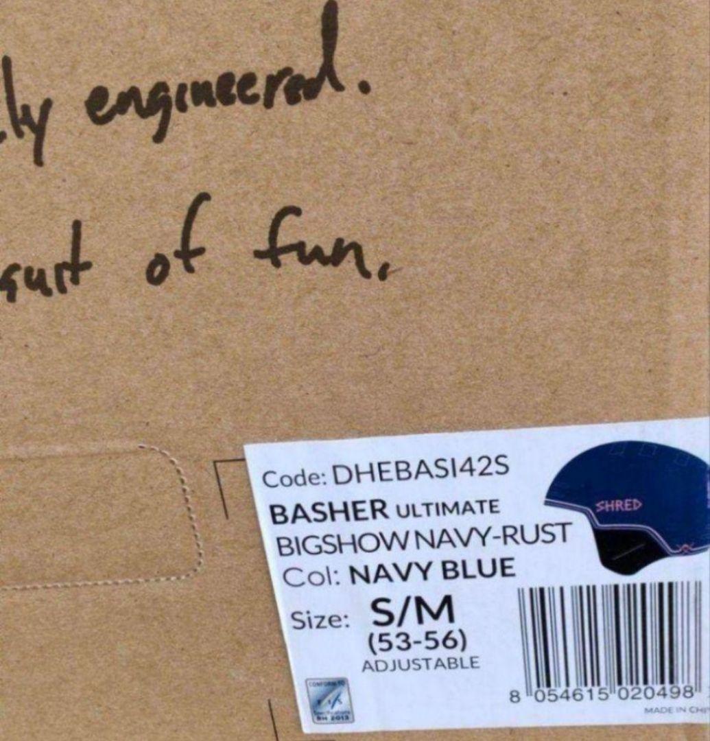 新品未使用保管品 SHRED シュレッド FIS 対応ヘルメット53-56cm