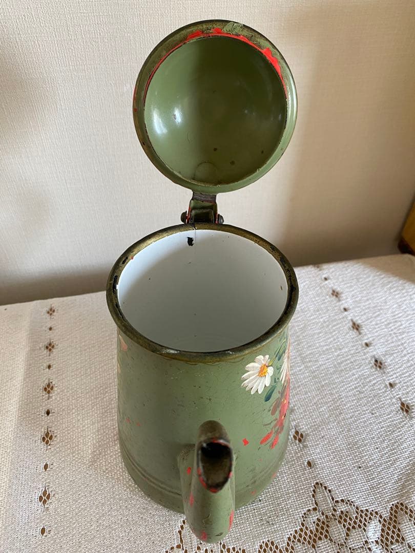 アンティークホーローポット パリ蚤の市