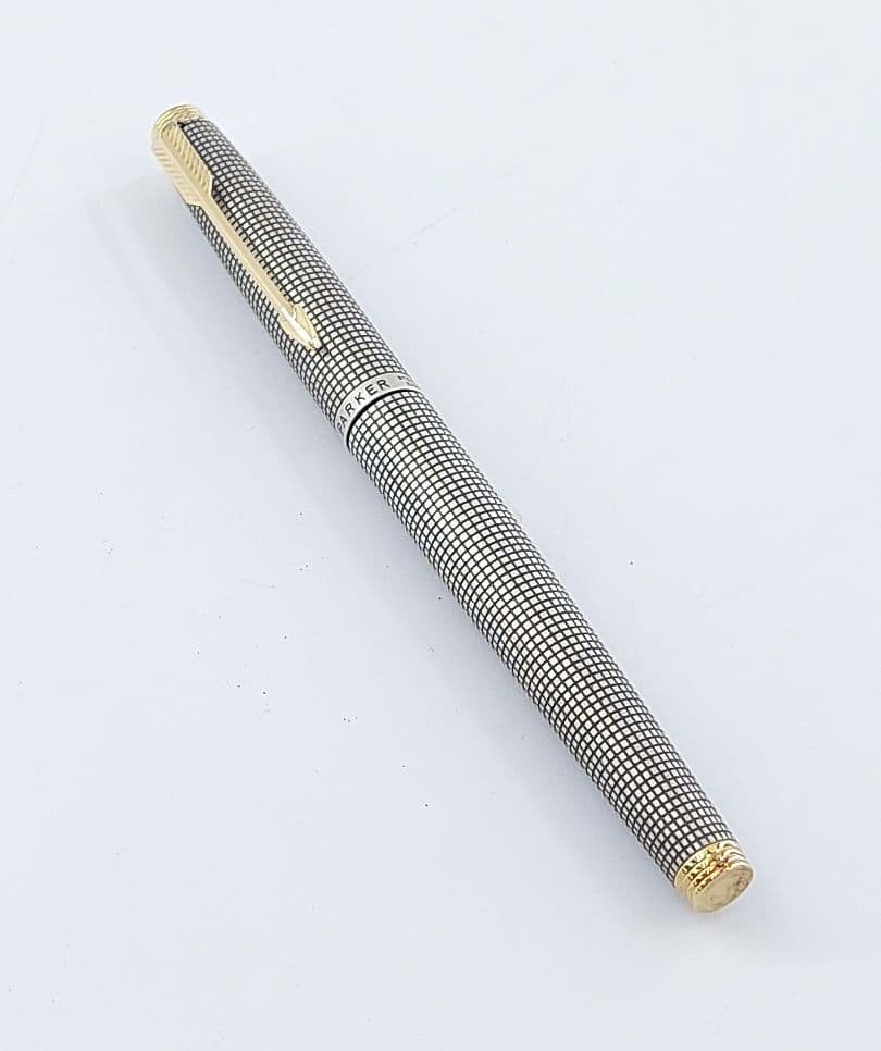 PARKER 75 パーカー 万年筆 スターリングシルバー 14K-585