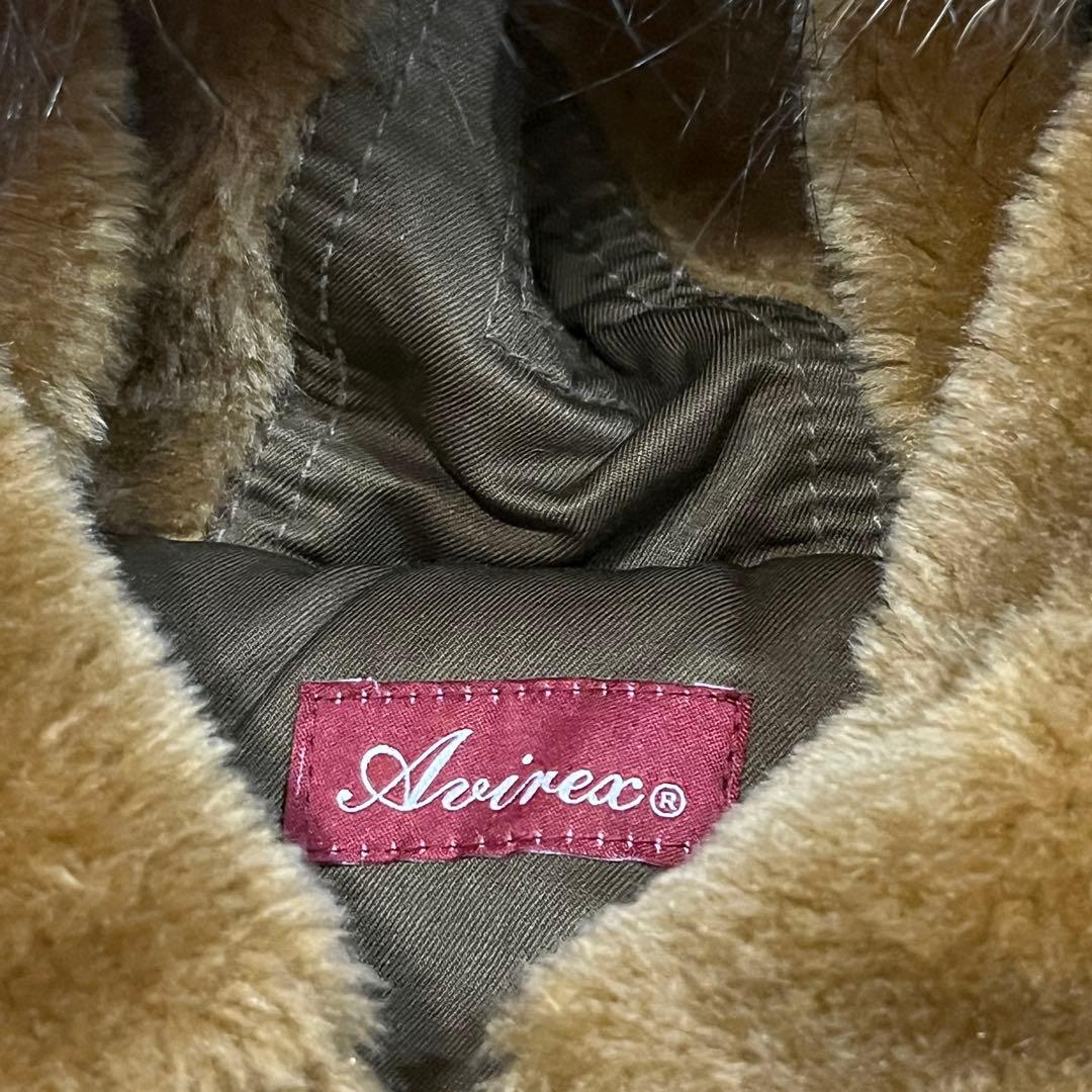 【がりっと】リアルファー ボア 極暖 モッズコート AVIREX