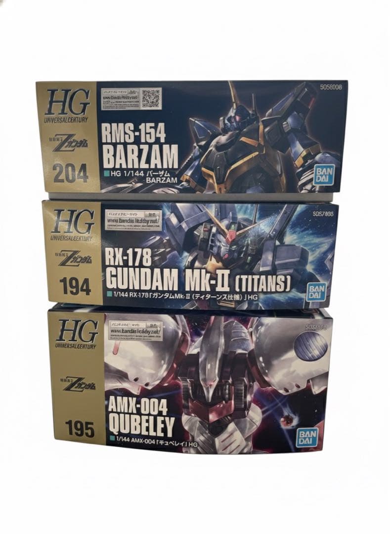 ガンプラ3体セット (キュベレイ/Mk-II/バーザム) 新品未開封・まとめ売り