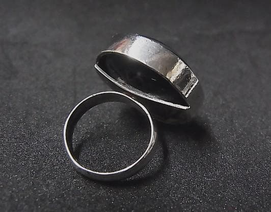 ★E1601★12号銀指輪　シルバーリング　(A36)　瑪瑙　眼文　ルクミック