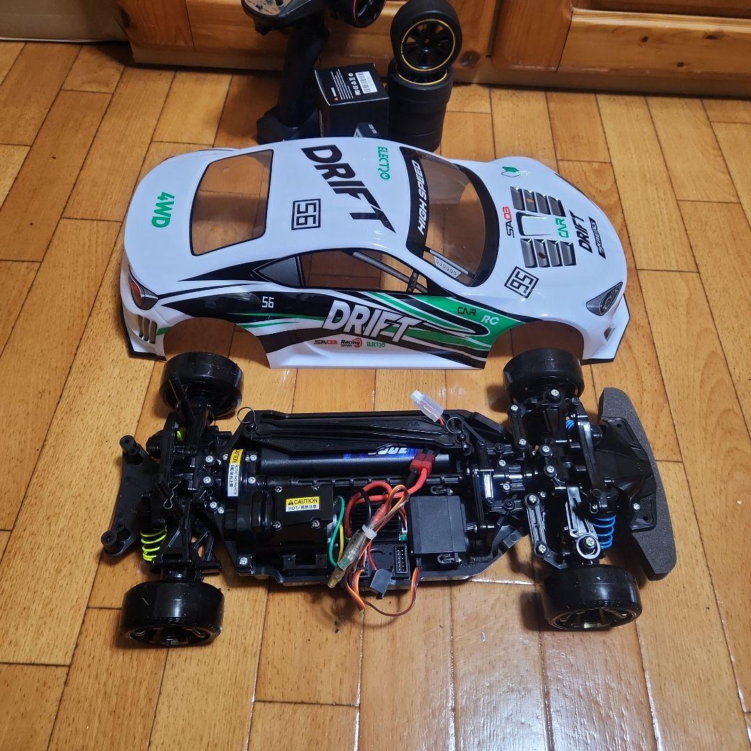 タミヤ ドリフト ラジコン フルセット　TT02　　白 86 ボディ　　tt02