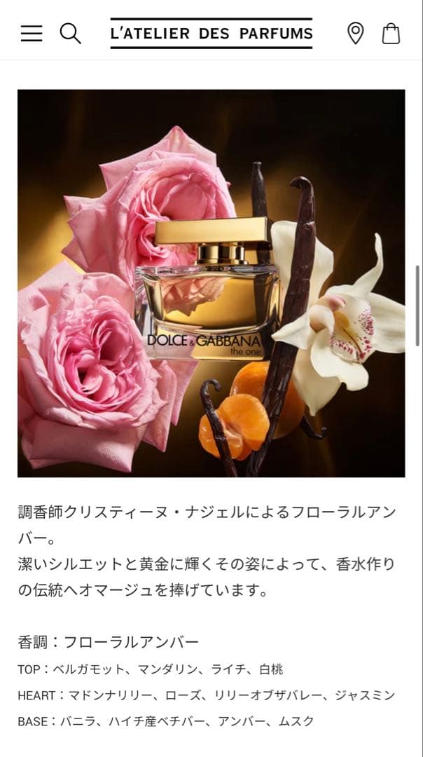 DOLCE & GABBANA the one 50ml 箱付き