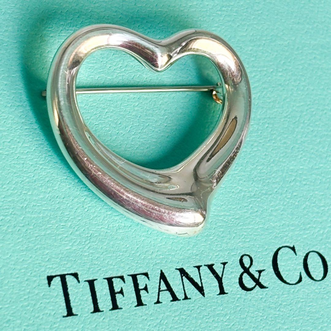 大サイズ★ティファニー エルサ・ペレッティ オープンハート ブローチ SV925