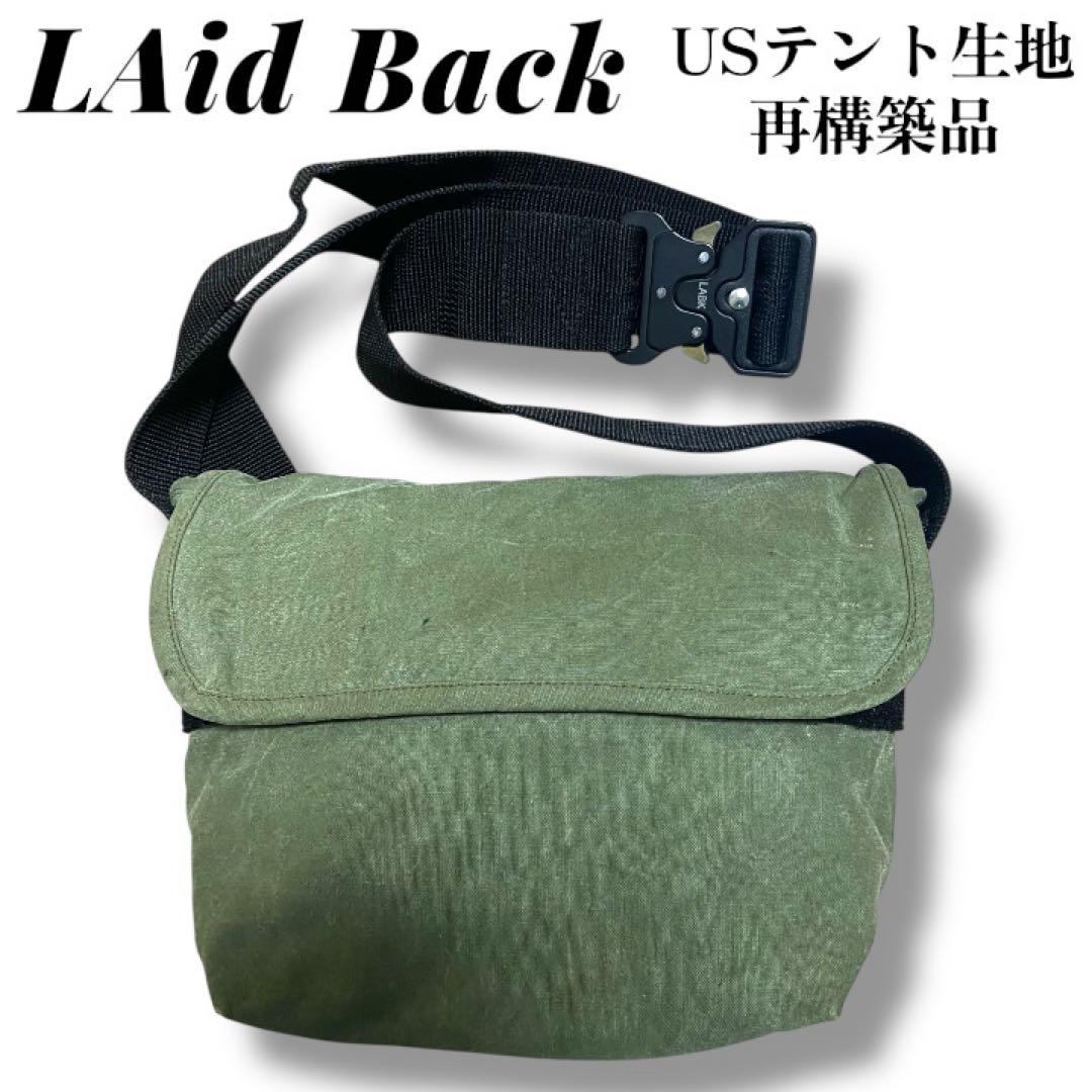【鬼レア・再構築・USAテント生地使用】 レイドバック ショルダーバッグ カーキ