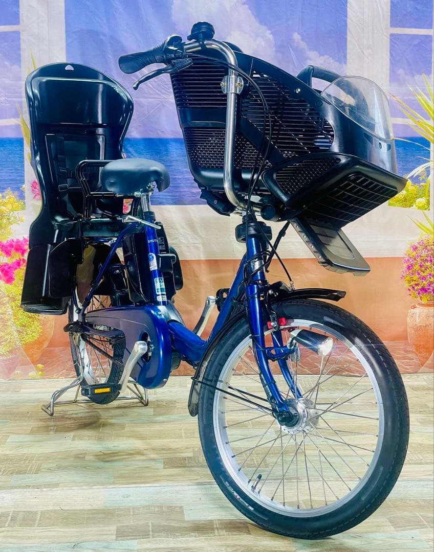 パナソニックギュット⭐️13AH！子供乗せ電動アシスト自転車Y3261