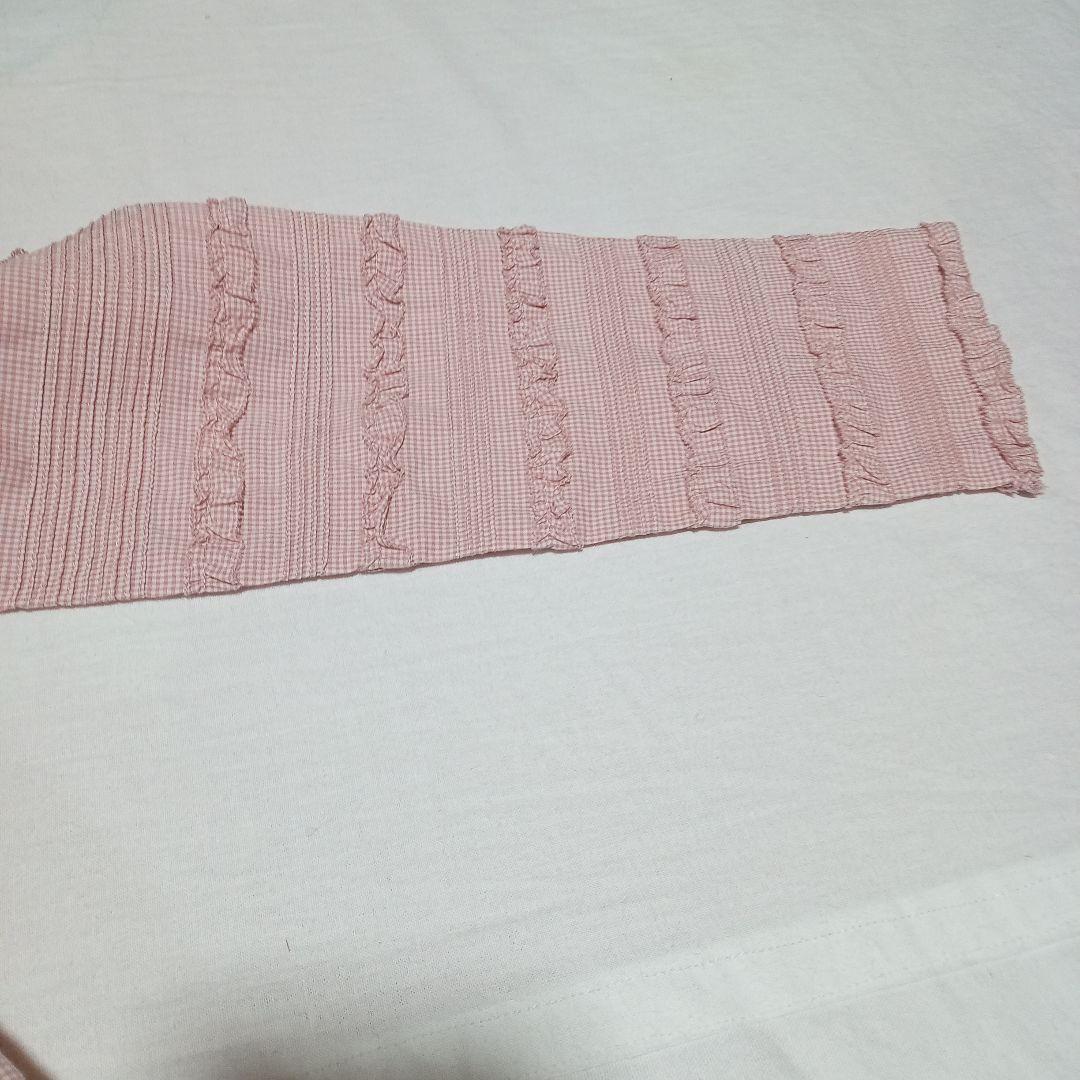 c*y様 カネコイサオ ブラウス マトンスリーブ ギンガムチェック 花柄刺繍