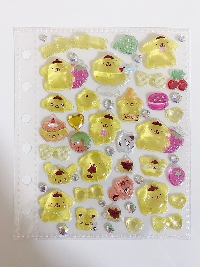 シール帳　完成品　ポムポムプリン　はぴだんぶい　マイメロディ　クロミ　サンリオ