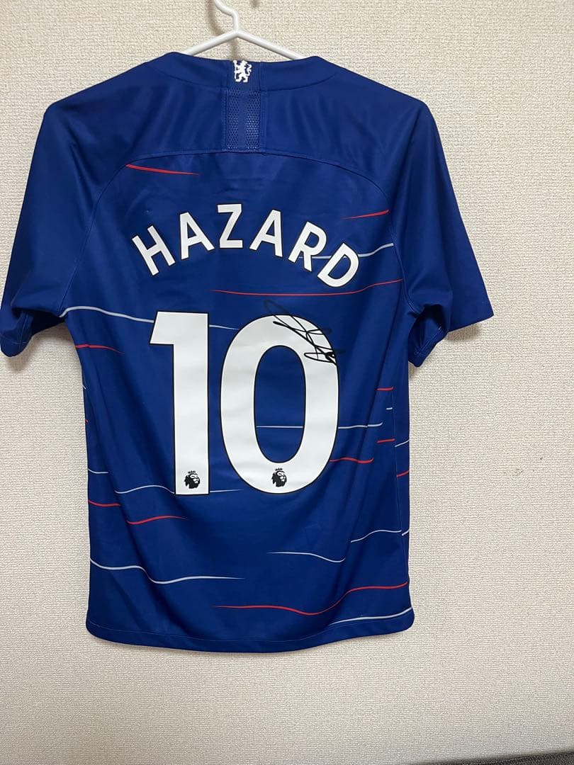 【正規品】チェルシー　アザール　ユニフォーム　サイン入り