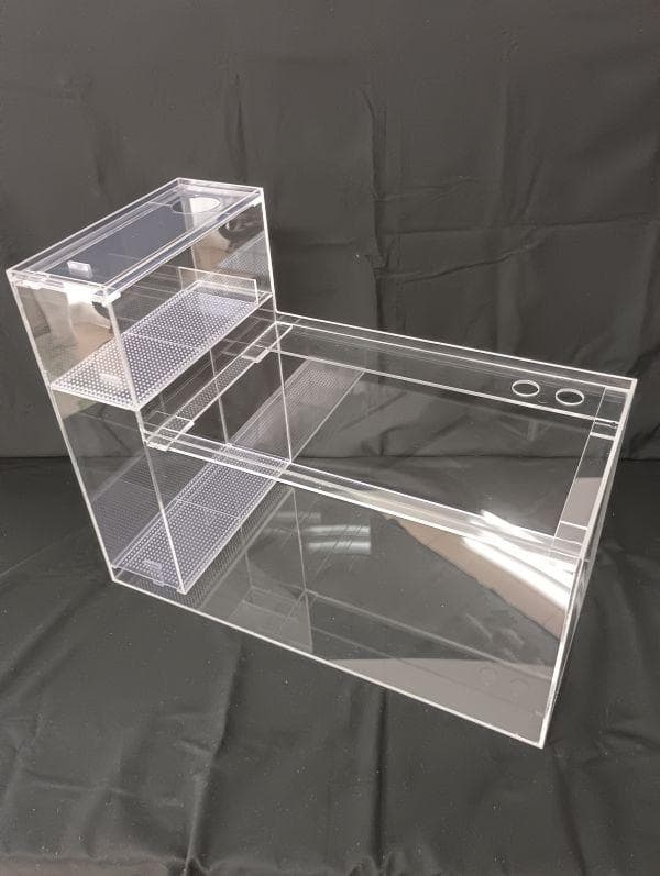 処分品　特価特価　アクリル製　L型ドライ＆サンプ槽