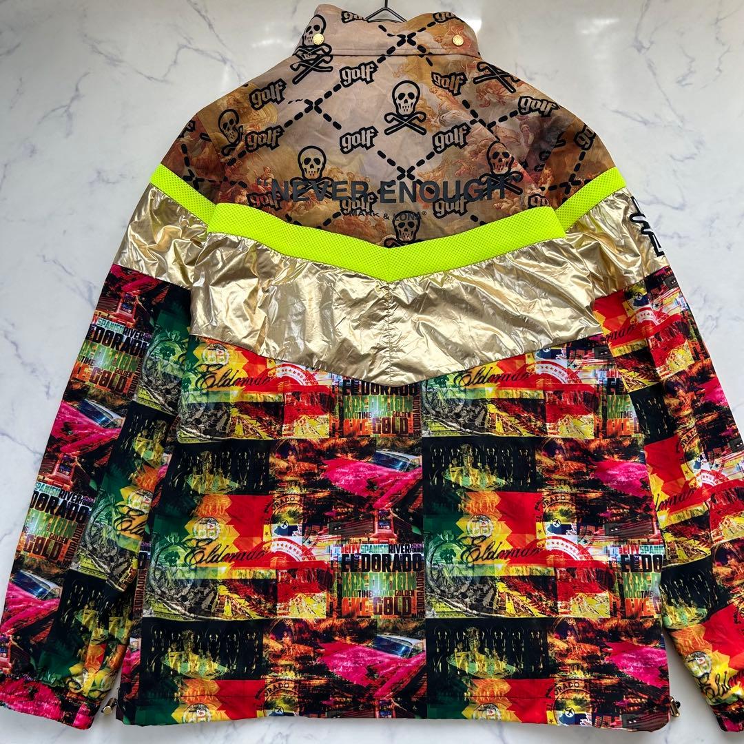 入手困難 希少XL相当 マークアンドロナ 2023年モデル 総柄 ブルゾン