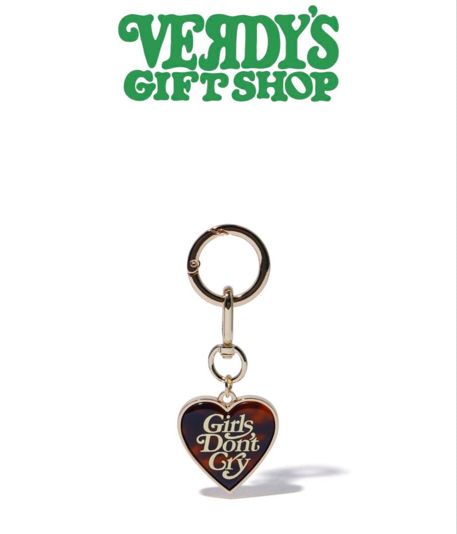 Verdy Girls Don't Cry ハート型　キーホルダー　ゴールド