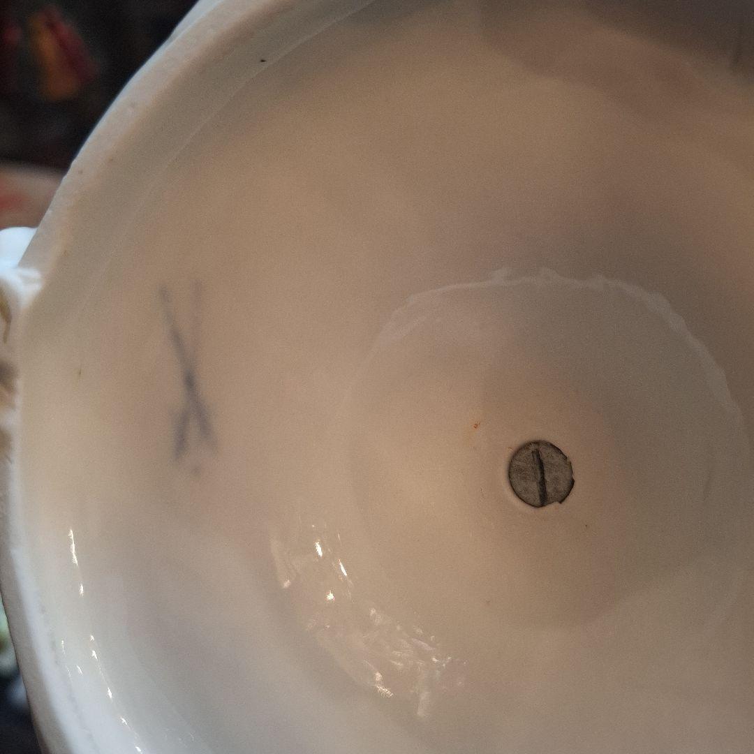 No.独館　(ドイツ)　マイセン白磁　貴族　一輪挿し　花器　花入れ　アンティーク