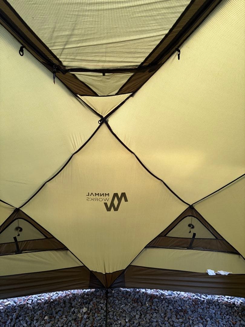 ミニマルワークス シェルターG／オリーブ／メッシュドア2枚 TPUドア1枚