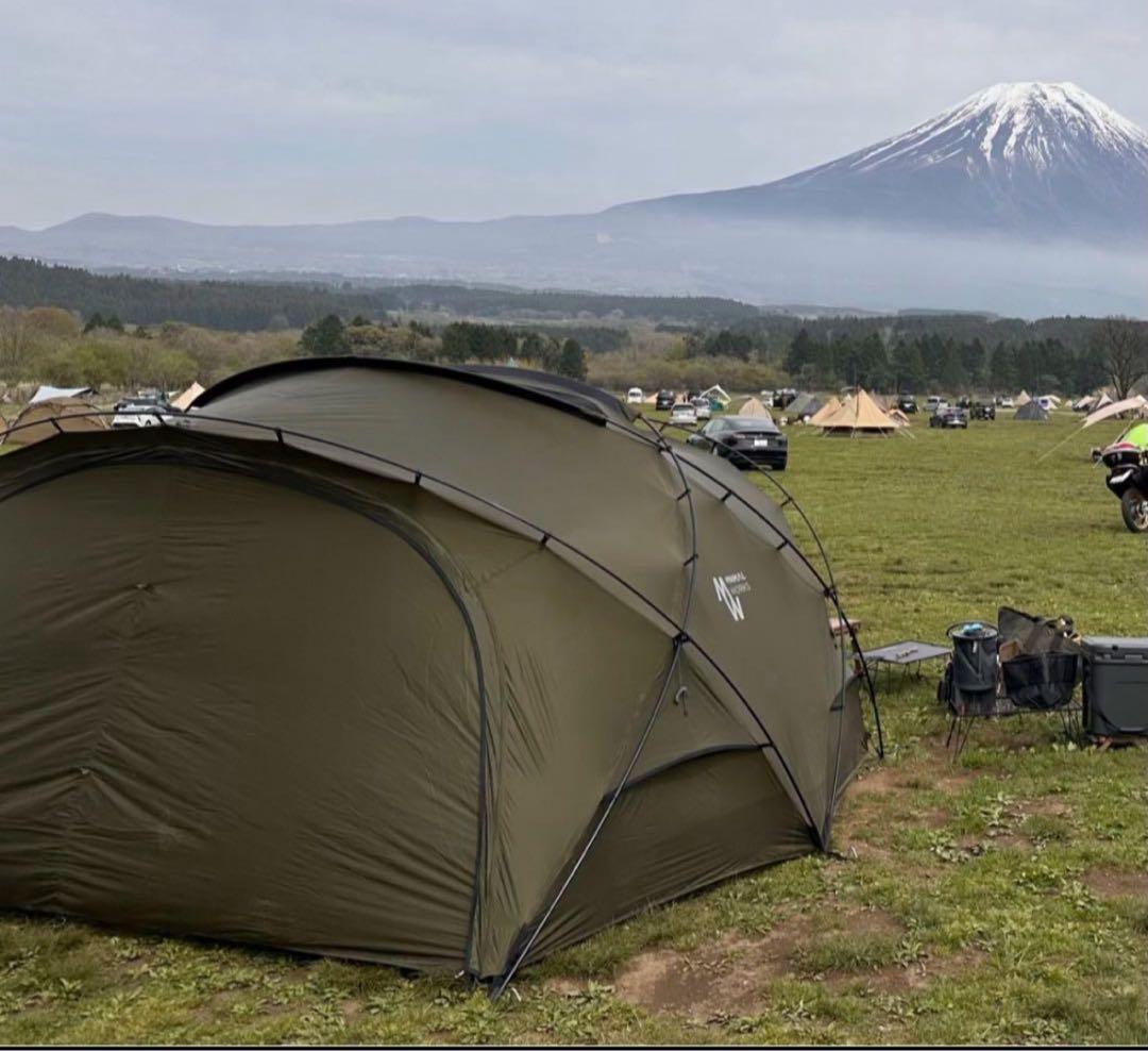 ミニマルワークス シェルターG／オリーブ／メッシュドア2枚 TPUドア1枚