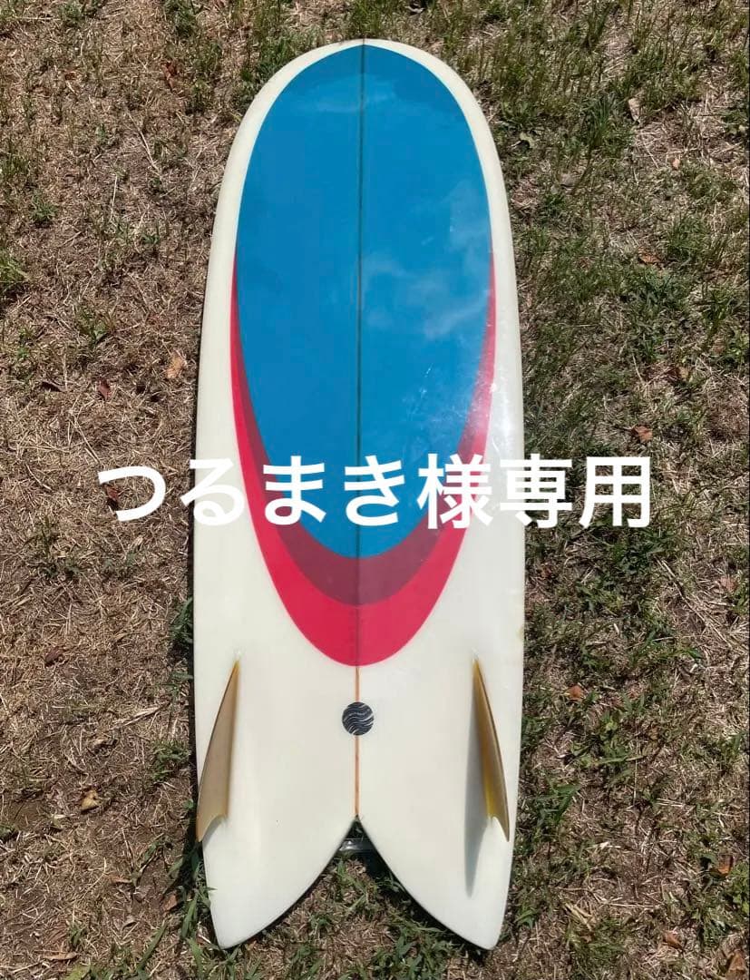 レトロツインフィッシュ5.10厚さ浮力あり