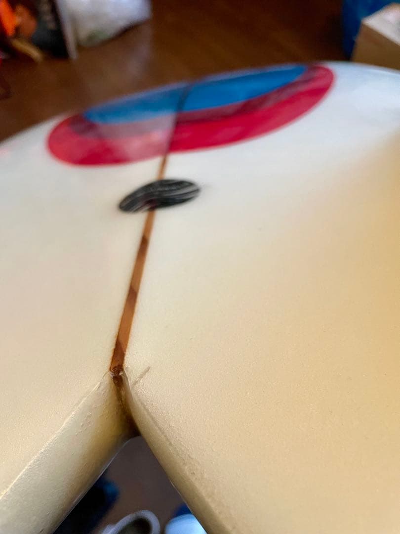 レトロツインフィッシュ5.10厚さ浮力あり