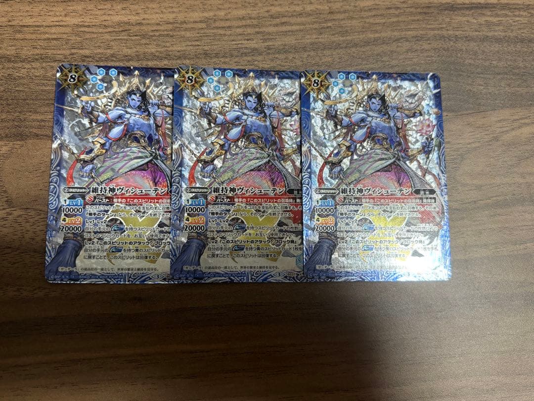 維持神ヴィシューテン　3枚セット