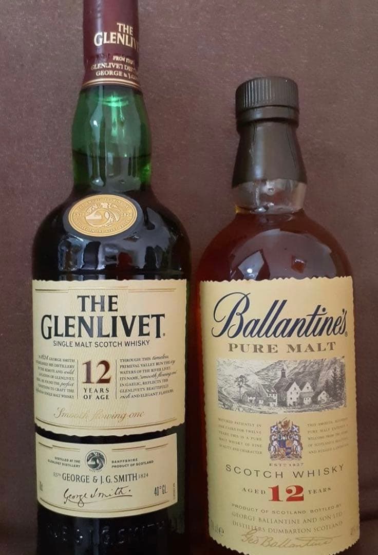 The Glenlivet 12年 & Ballantine's 12年 セット