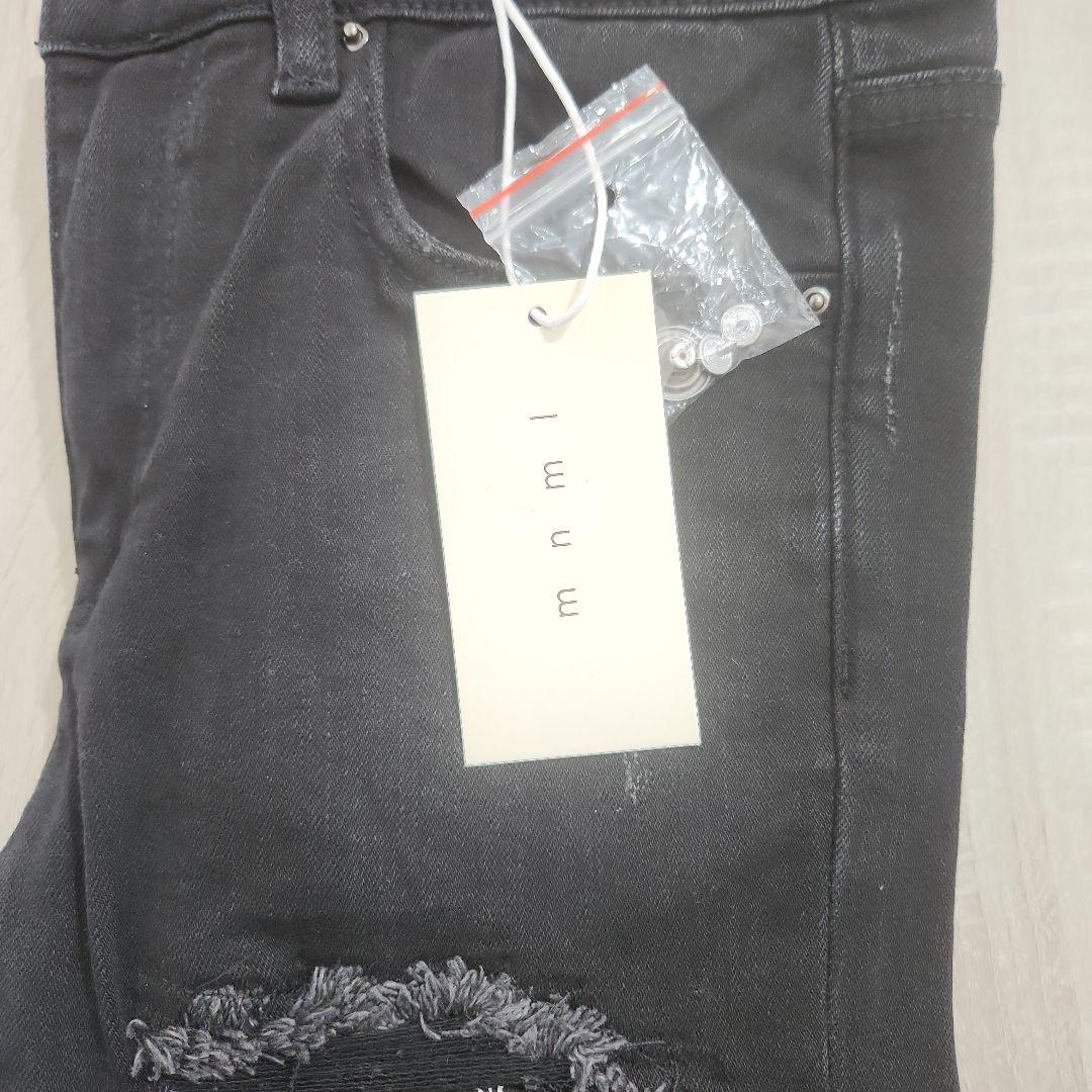 パンツ mnml X165 Paisley Stretch Denim Black