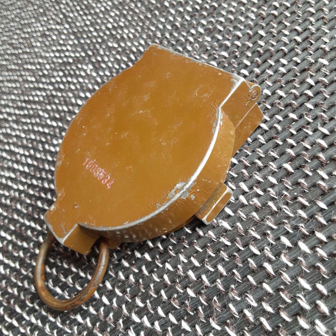 古い日本陸海軍五七式羅針盤/コンパス方位計地図磁石/野外行軍装備/銃武具携帯え