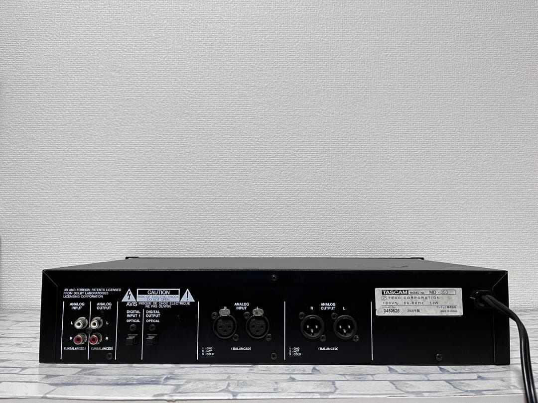 稼働品　TASCAM MDレコーダー MD350