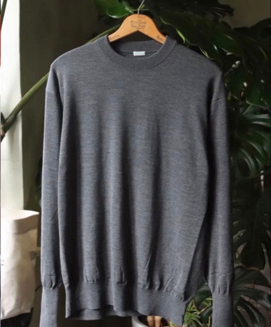 A.PRESSE アプレッセ22FW L/S Knit T-Shirt GRAY
