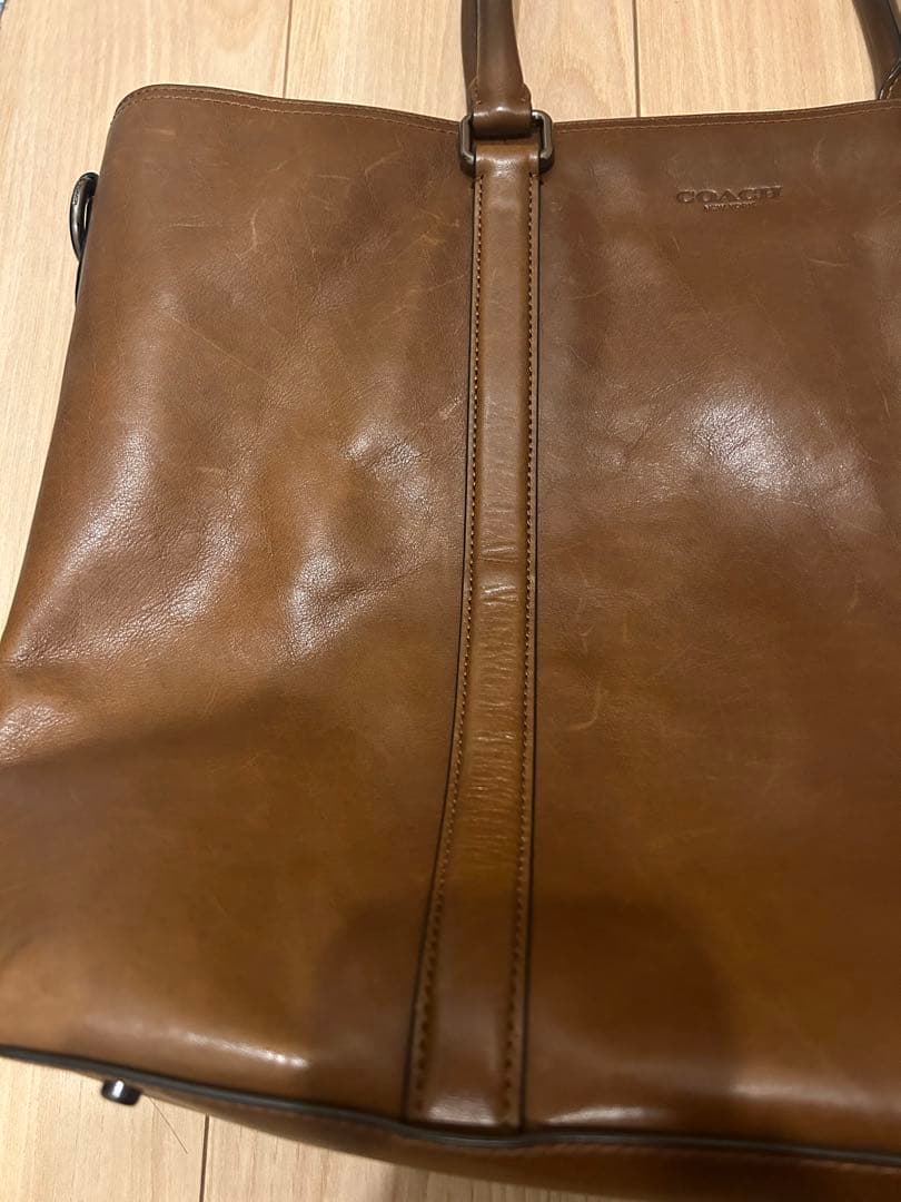 COACH コーチ 2way メトロポリタン ビジネスバッグ 茶