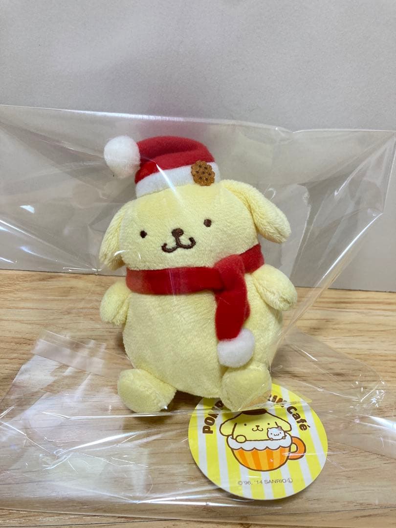 ポムポムプリン マスコットぬいぐるみ ポムポムプリンカフェ クリスマス マフラー