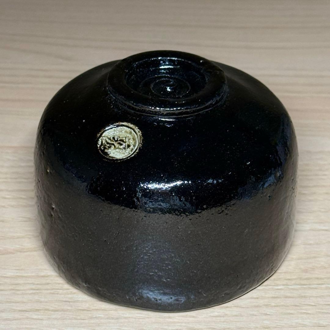 楽焼 佐々木昭楽 長次郎写 大黒 黒楽 茶碗 抹茶碗 楽茶碗 茶道具 共箱共布栞