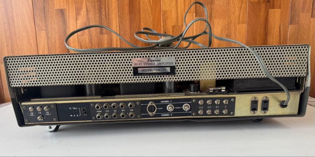 サンスイ SM-80 管球式チューナーアンプレシーバー 真空管アンプ(a47)