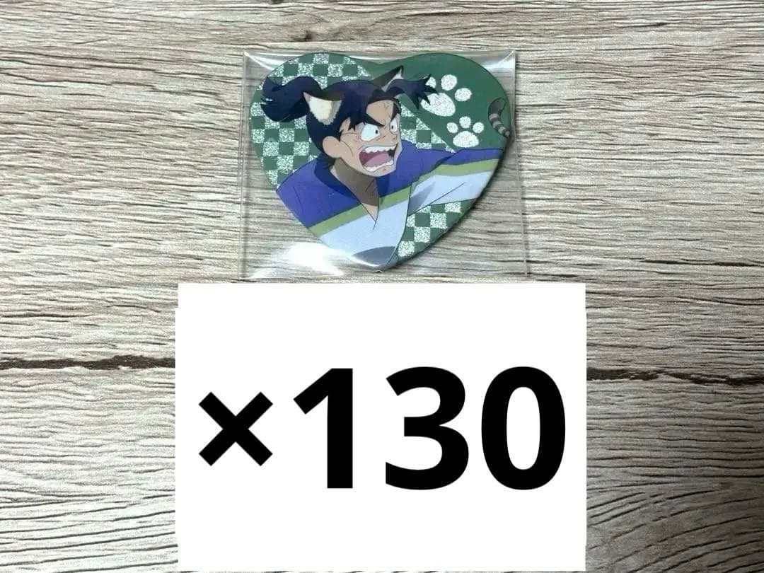 忍たま乱太郎 ナンジャタウン ハート缶バッジ 潮江文次郎