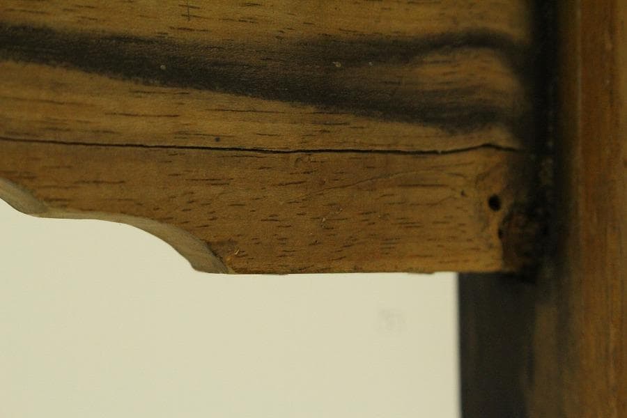 武具 日本刀 刀掛 黒柿 時代物(ZE651)