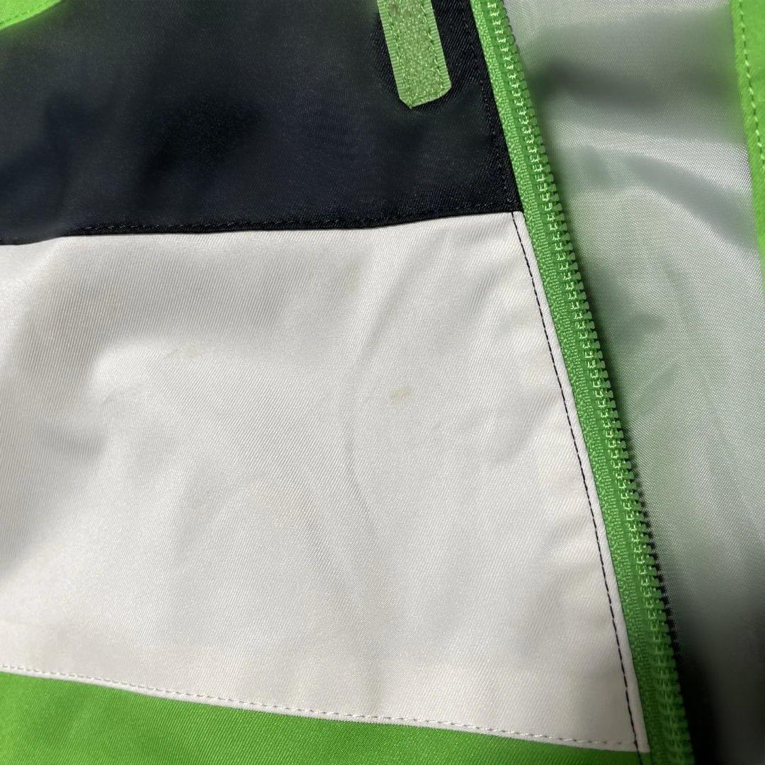 DESCENTE 子供用スキーウェア　上下セット　ライムグリーン&ブラック