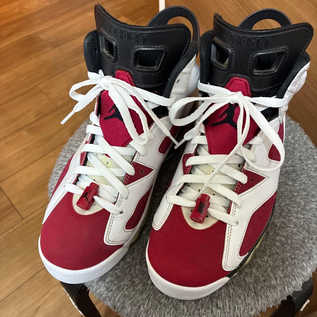 NIKE AIR JORDAN 6レトロCarmine カーマイン 26.0cm