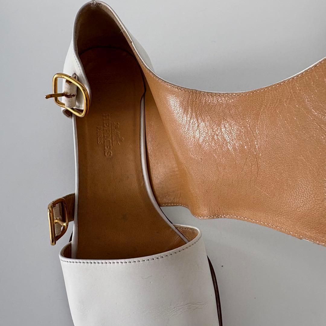 HERMES エルメス ストラップ サンダル 36 ハーフ