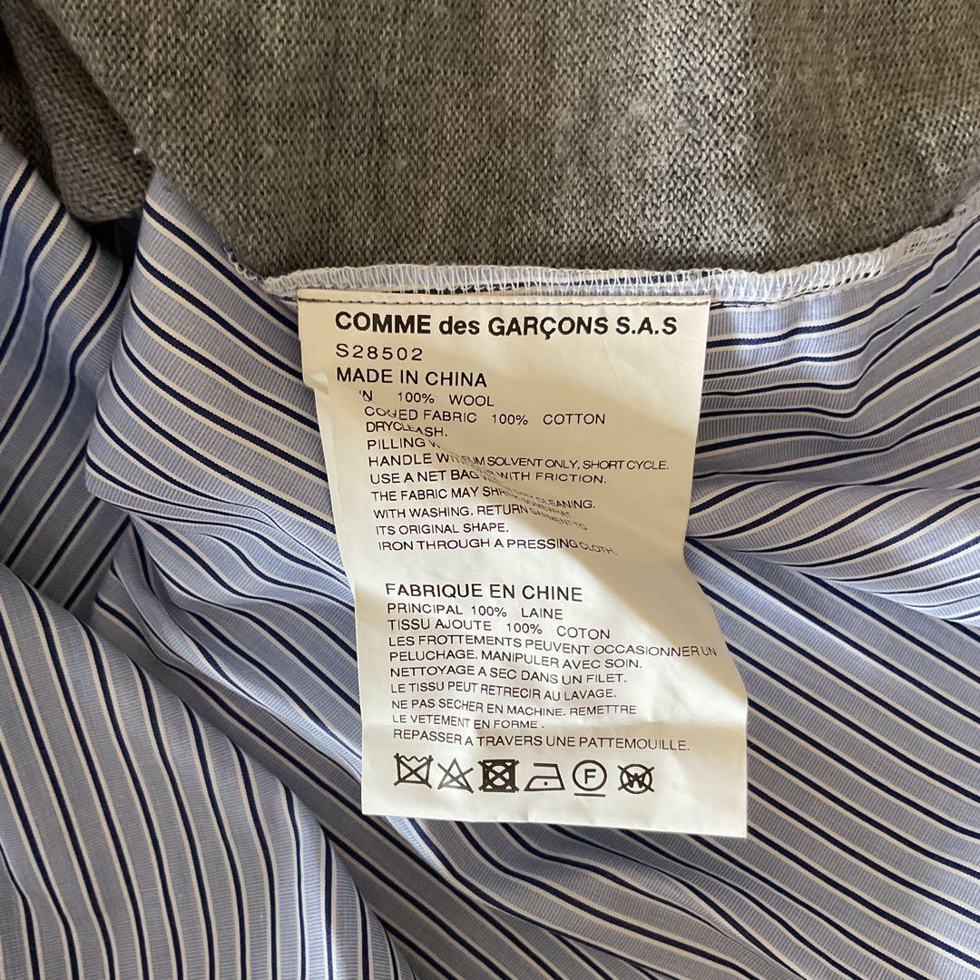 COMME des GARCONS SHIRT セーター グレー/ストライプ