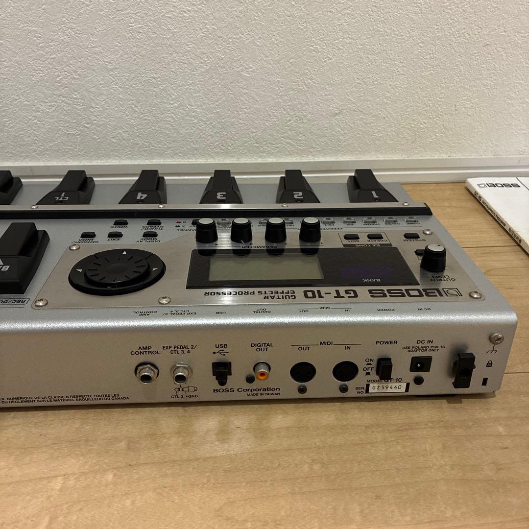 完動品！acアダプターセット　【美品】BOSS GT-10 マルチエフェクター