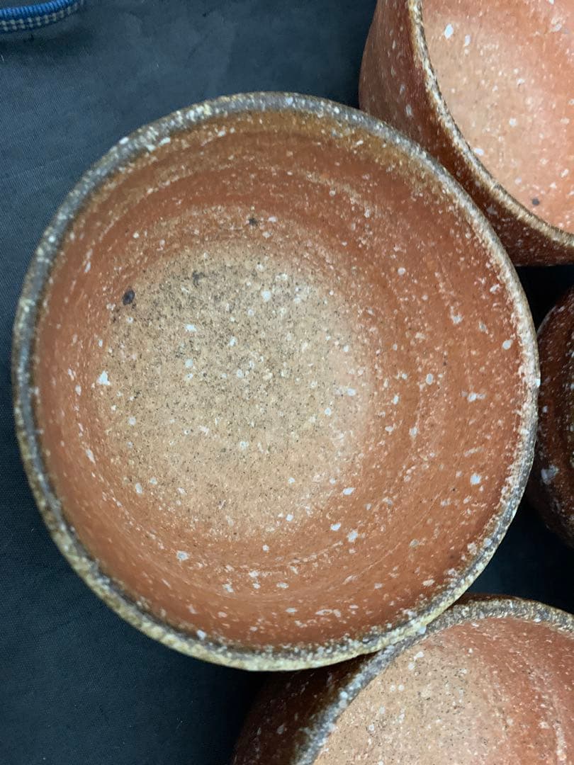 信楽焼　高橋春斎　小鉢　5客　栞共箱付