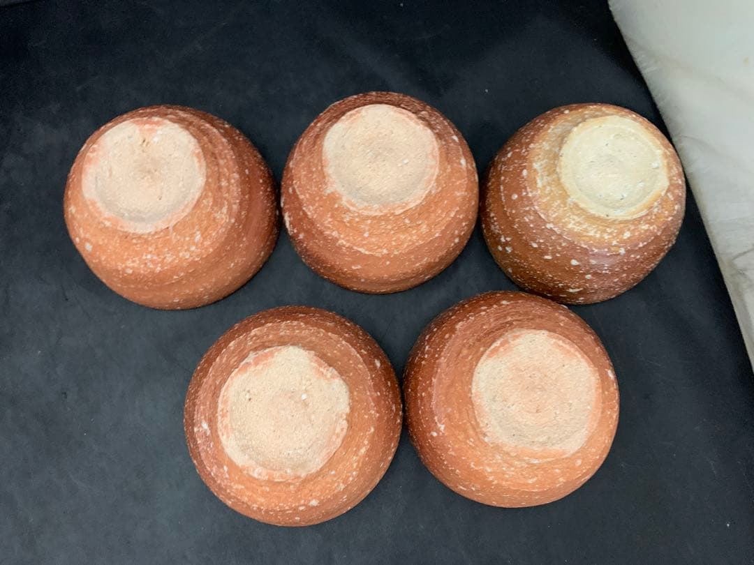 信楽焼　高橋春斎　小鉢　5客　栞共箱付