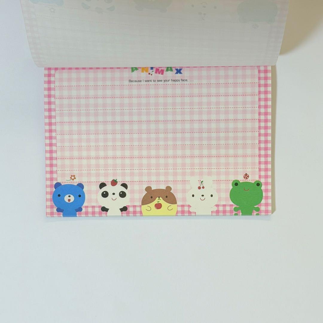 【匿名配送】激レア！未使用！プレコ アニマル くま うさぎ メモ メモ帳 当時物