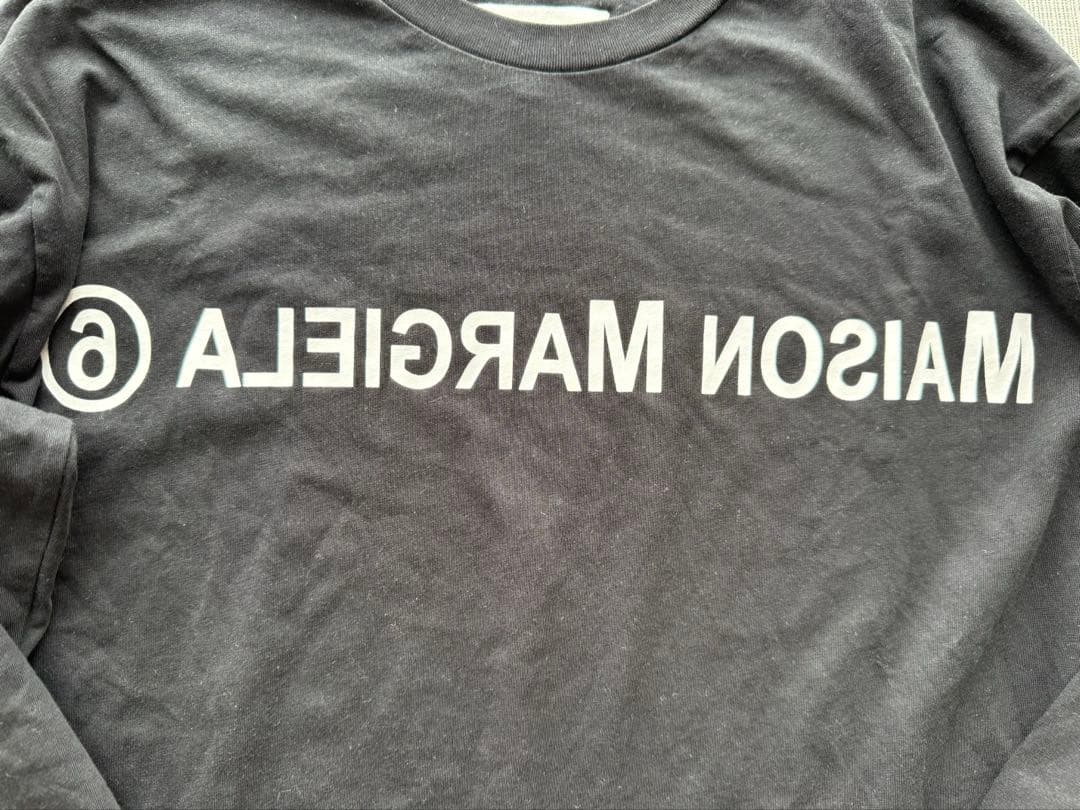 Maison Margiela ブラック ロングスリーブ Tシャツ 12