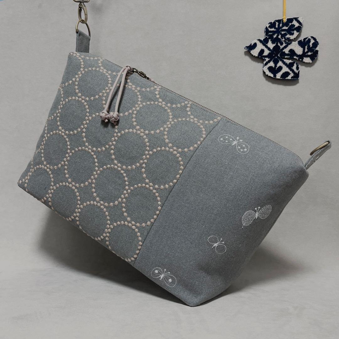 ハンドメイド　ミナペルホネン　クロスボディバッグ⑅︎◡̈︎*