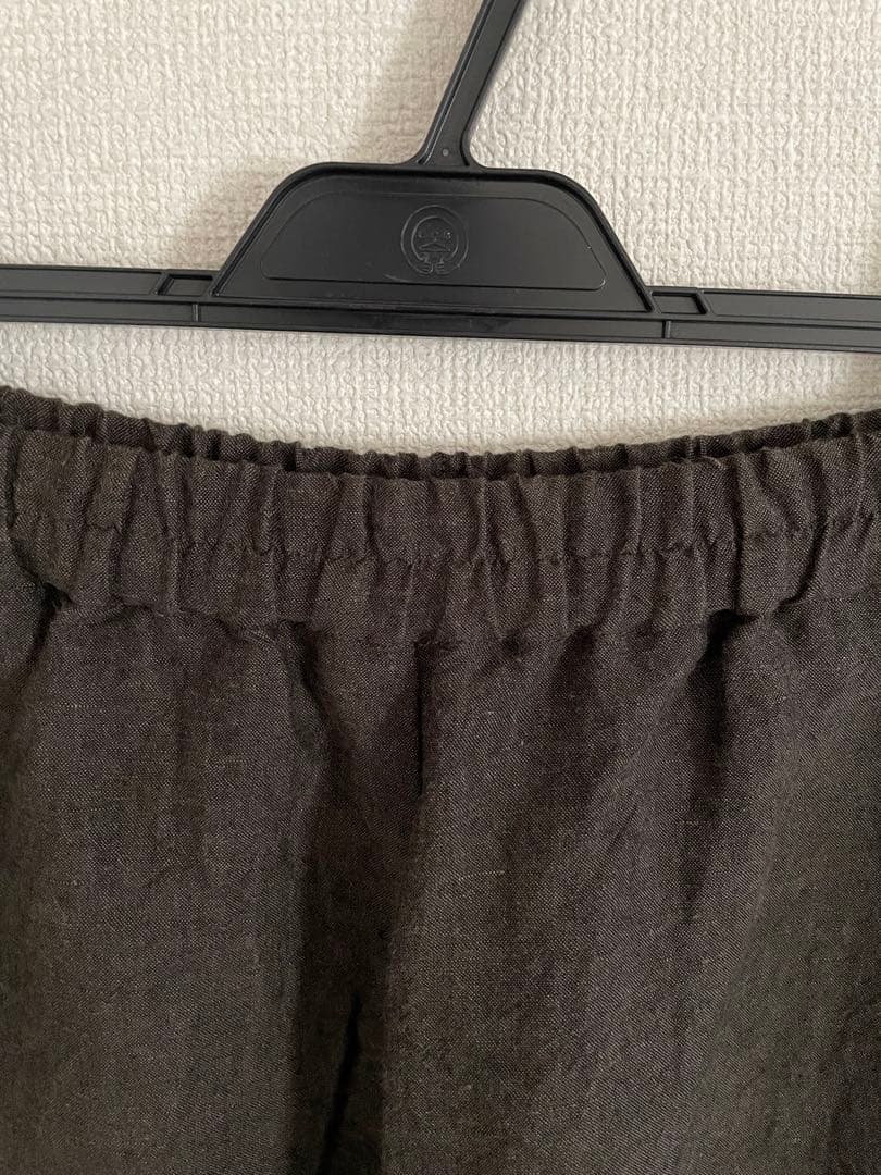 未使用定価3.3万円ロワズィールLOISIRバンブーリネンボトルシルエットパンツ