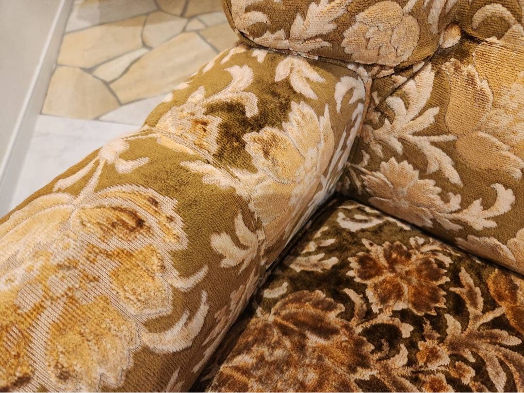 オールドカリモク　old karimoku 金華山　アンティーク　1人掛けソファ